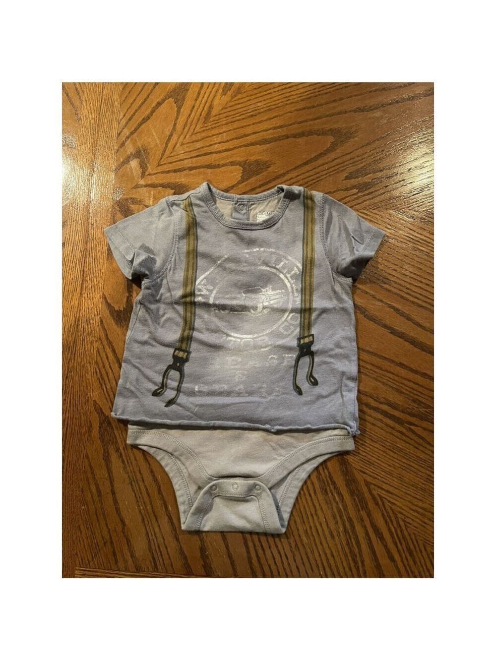 Baby Gap Cotton boys Short Sleeve Bodysuit, unique graphics 18-24 month